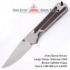 Chris Reeve Knives Large Classic 2000 Sebenza with Leather Inlay